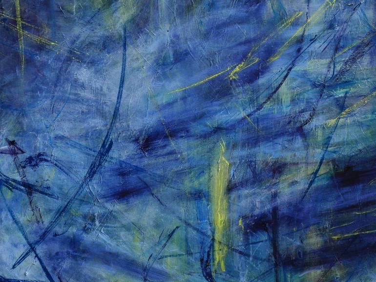 Original Abstract Expressionism Abstract Painting by Atom Hovhanesyan