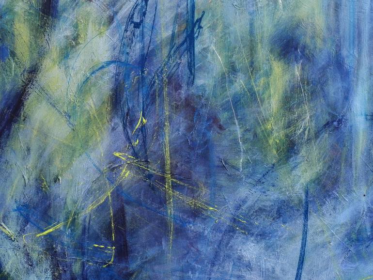 Original Abstract Expressionism Abstract Painting by Atom Hovhanesyan