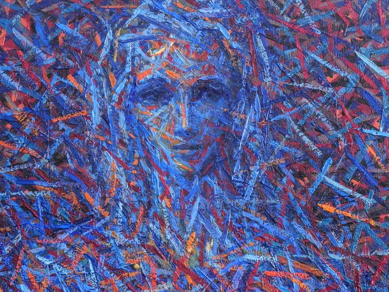 Original Figurative Women Painting by Atom Hovhanesyan