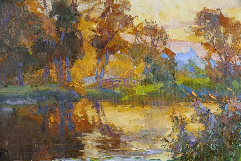 Original Impressionism Landscape Painting by Aleksandr Korol