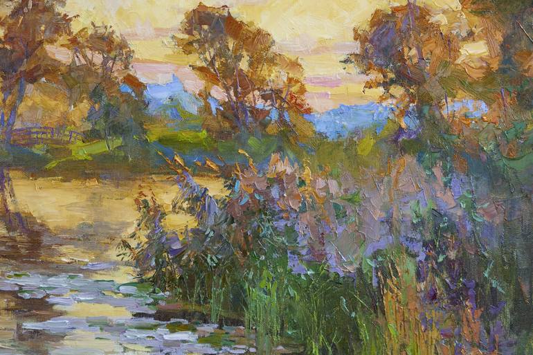 Original Impressionism Landscape Painting by Aleksandr Korol