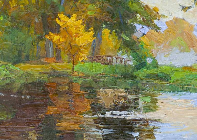 Original Impressionism Landscape Painting by Aleksandr Korol