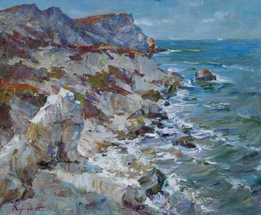 Print of Impressionism Seascape Paintings by Aleksandr Korol