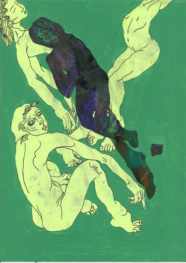 Print of Figurative Nude Paintings by Vorona Ecaterina