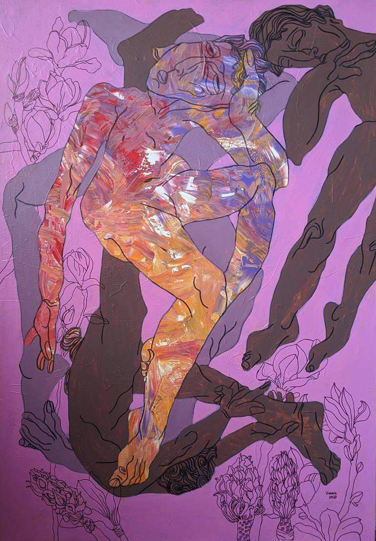 Original Figurative Women Paintings by Vorona Ecaterina