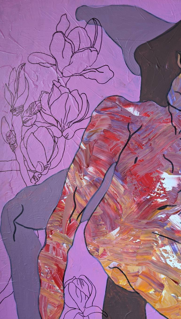 Original Expressionism Women Painting by Vorona Ecaterina