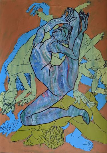 Original Expressionism Women Paintings by Vorona Ecaterina