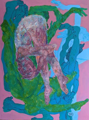 Original Expressionism Nude Paintings by Vorona Ecaterina