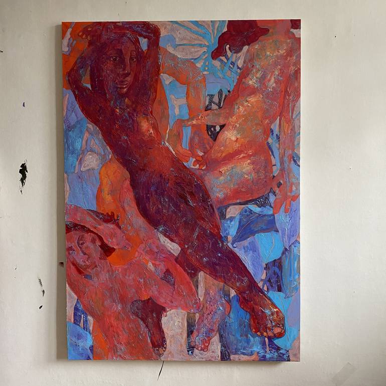 Original Figurative Women Painting by Vorona Ecaterina