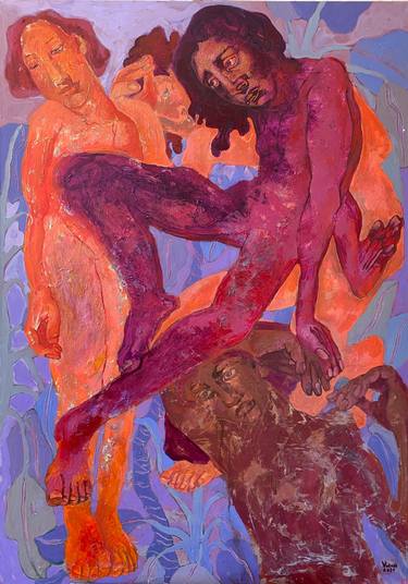 Original Figurative Women Paintings by Vorona Ecaterina