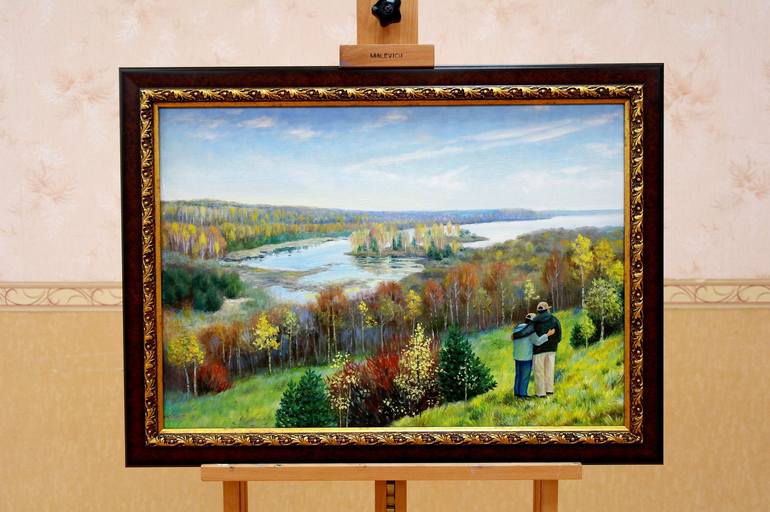 Original Fine Art Landscape Painting by Nikolai Rzhevsky