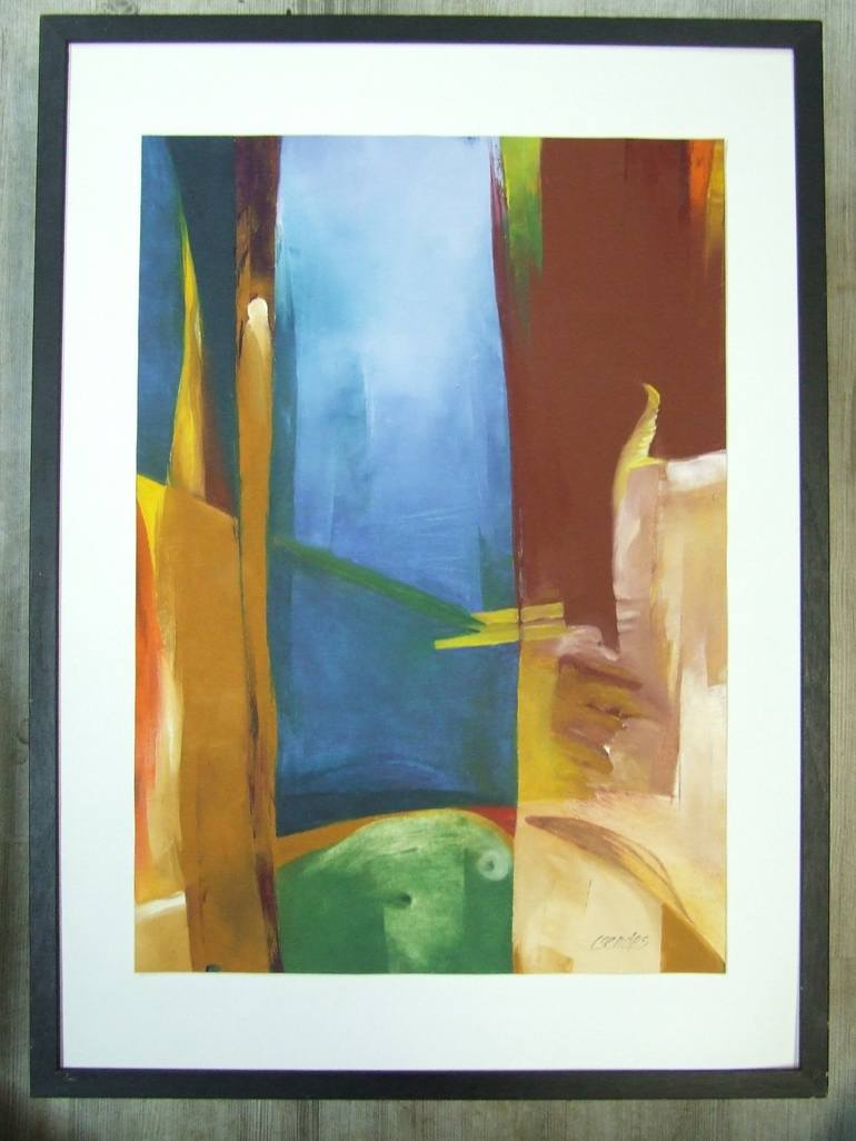 Original Abstract Painting by Csendes Csaba