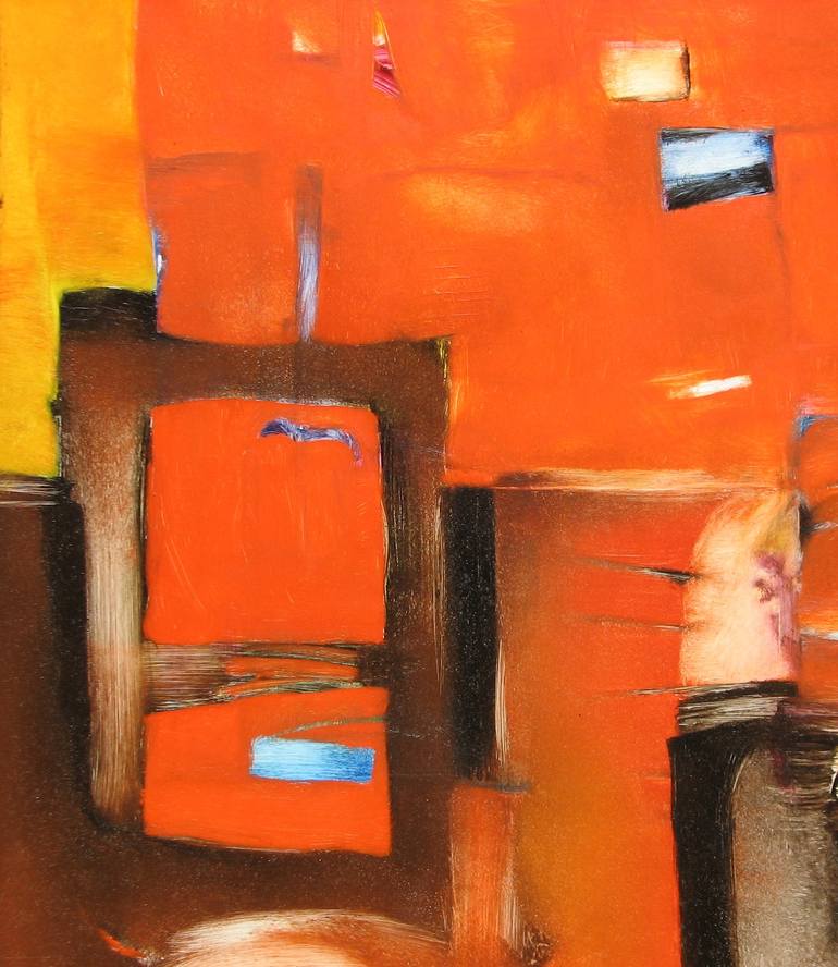 Original Abstract Painting by Csendes Csaba