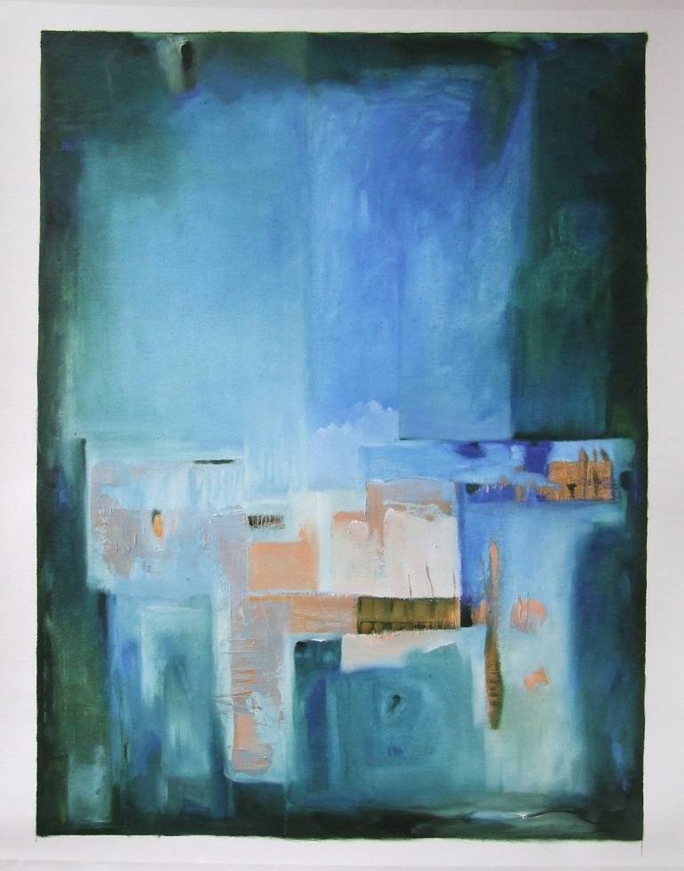 Original Expressionism Abstract Painting by Csendes Csaba