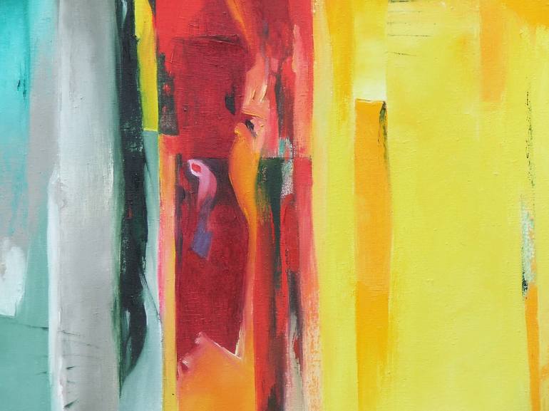 Original Expressionism Abstract Painting by Csendes Csaba