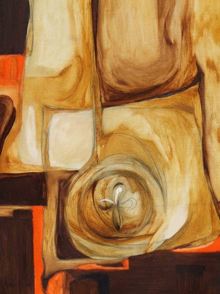 Original Abstract Expressionism Abstract Painting by Csendes Csaba