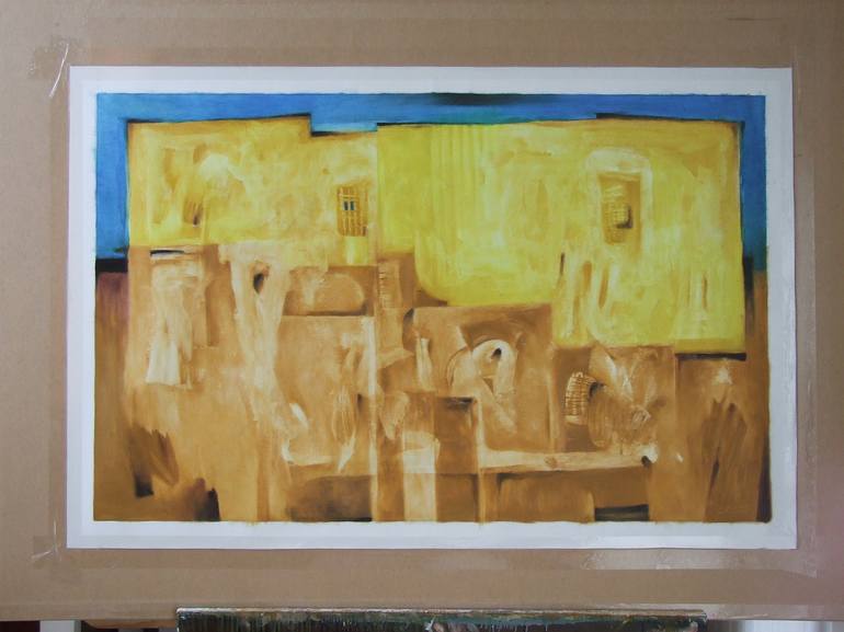 Original Abstract Painting by Csendes Csaba