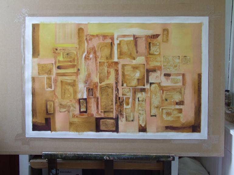 Original Abstract Painting by Csendes Csaba