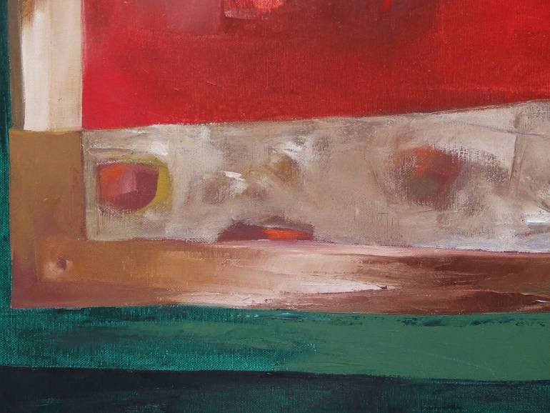 Original Abstract Expressionism Abstract Painting by Csendes Csaba