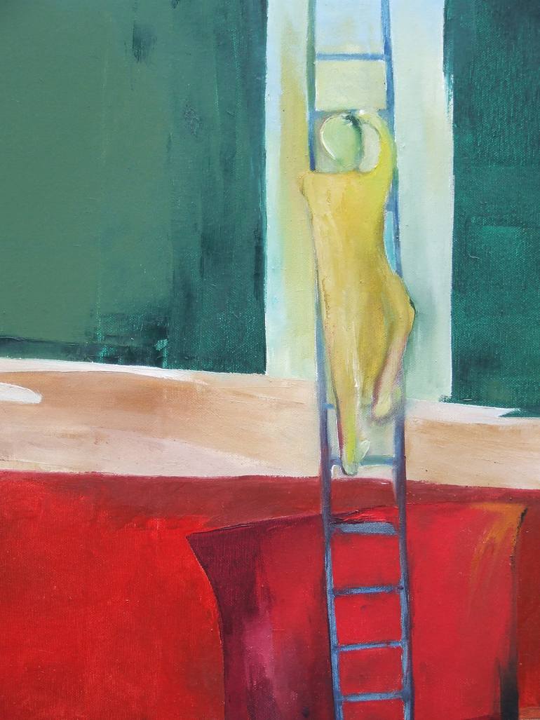 Original Abstract Expressionism Abstract Painting by Csendes Csaba