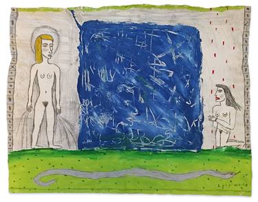 Original Figurative Women Drawings by Lucy White