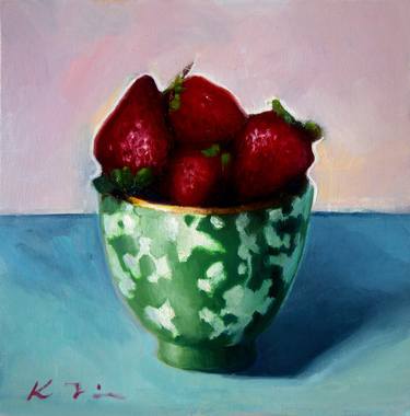 Original Figurative Still Life Paintings by Katarina Vicenova