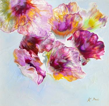 Print of Abstract Botanic Paintings by Katarina Vicenova