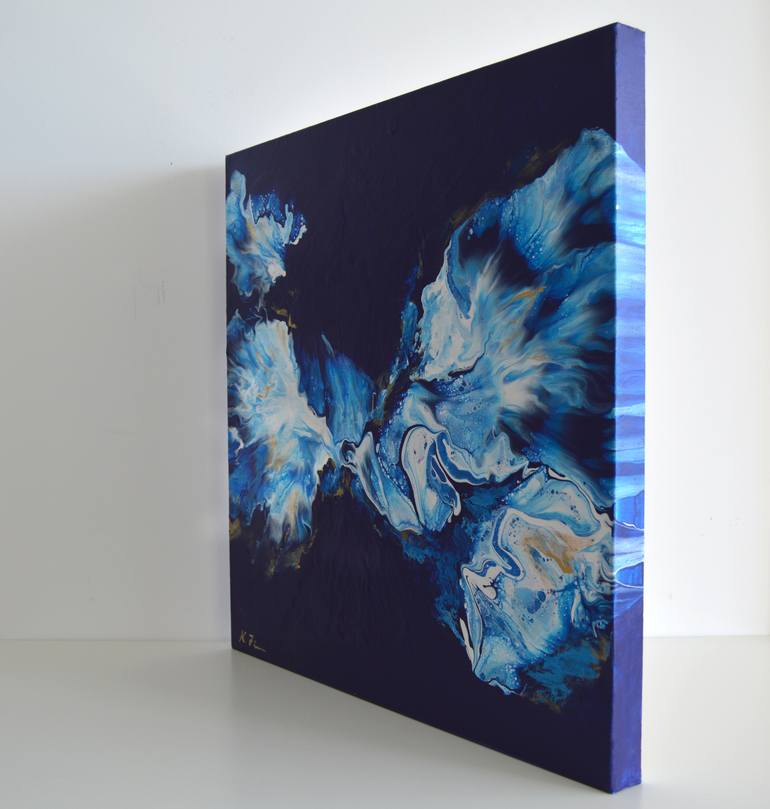 Original Abstract Expressionism Abstract Painting by Katarina Vicenova