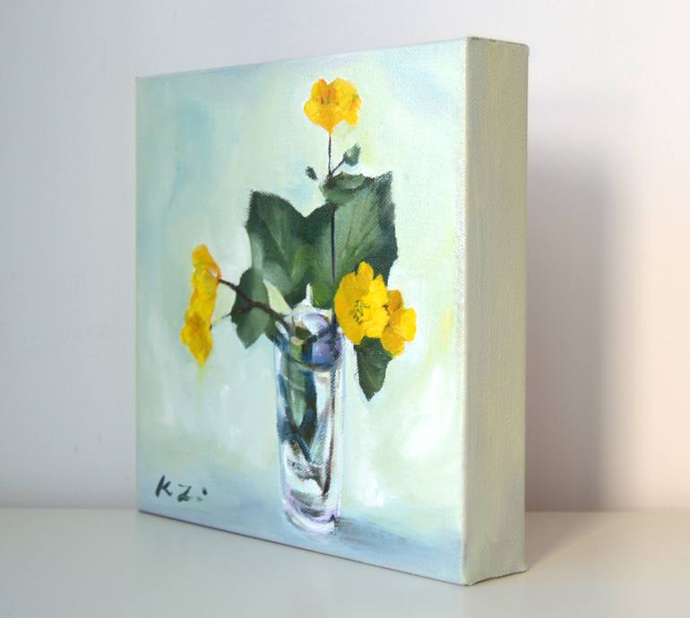 Original Figurative Floral Painting by Katarina Vicenova