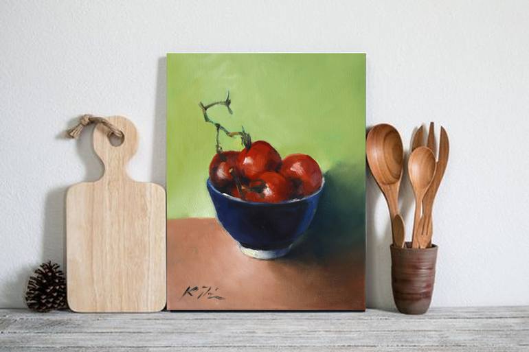 Original Fine Art Still Life Painting by Katarina Vicenova