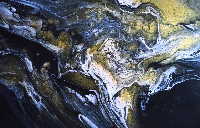 Original Abstract Expressionism Abstract Painting by Katarina Vicenova