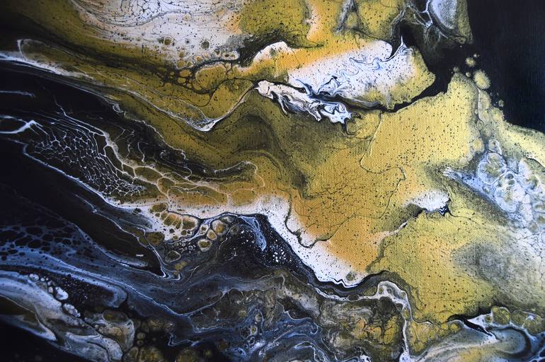 Original Abstract Expressionism Abstract Painting by Katarina Vicenova