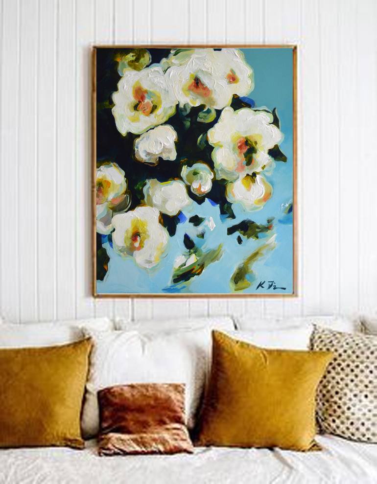 Original Abstract Expressionism Abstract Painting by Katarina Vicenova