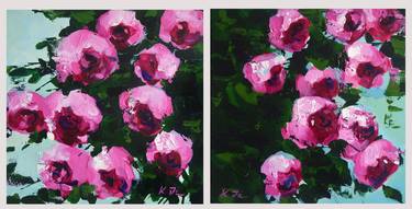 Pink Roses - Diptych thumb