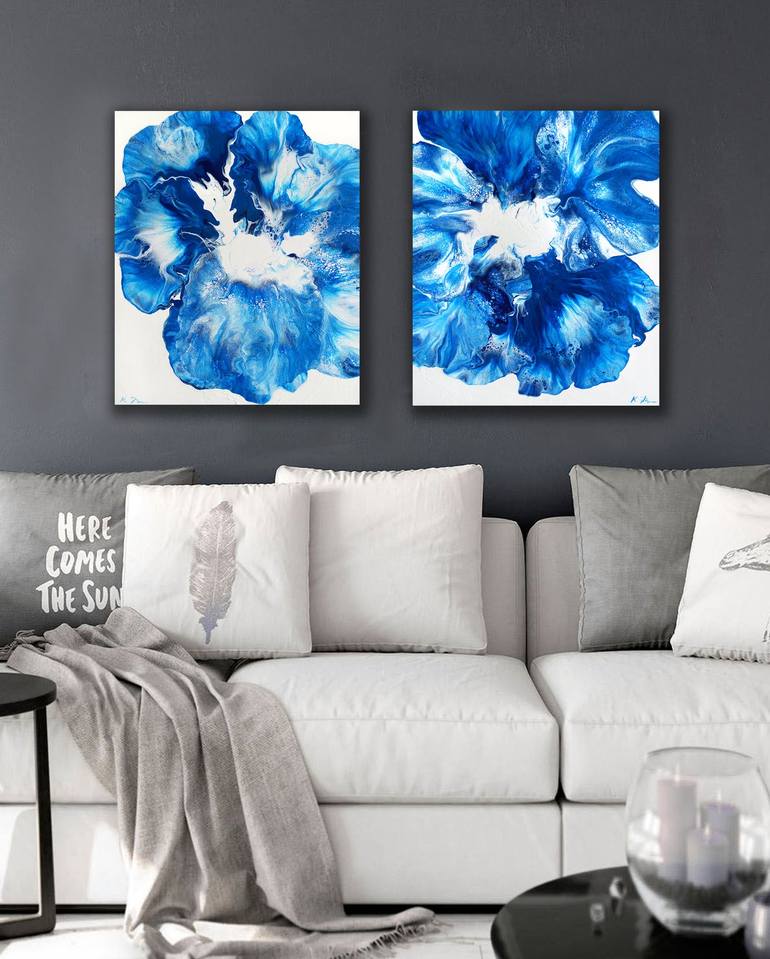 Original Minimalism Abstract Painting by Katarina Vicenova