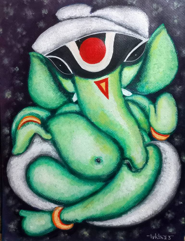 Print of Fine Art Religious Paintings by Tuhin Rakshit