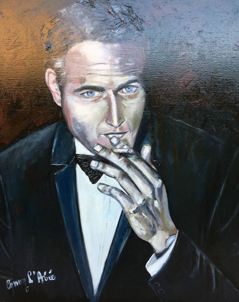 Paul Newman Painting by Conny L' Abée | Saatchi Art