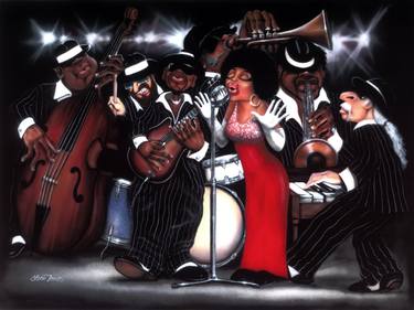Original Contemporary Music Paintings by Leon Jones