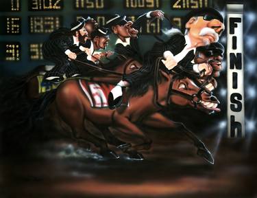 Print of Sports Paintings by Leon Jones