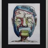 watercolor portrait by Danish artist C.Daugaard by Gallery  UnderTaci