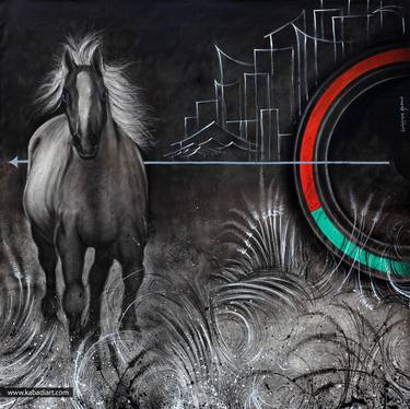 Original Horse Paintings by Lakshman Kabadi