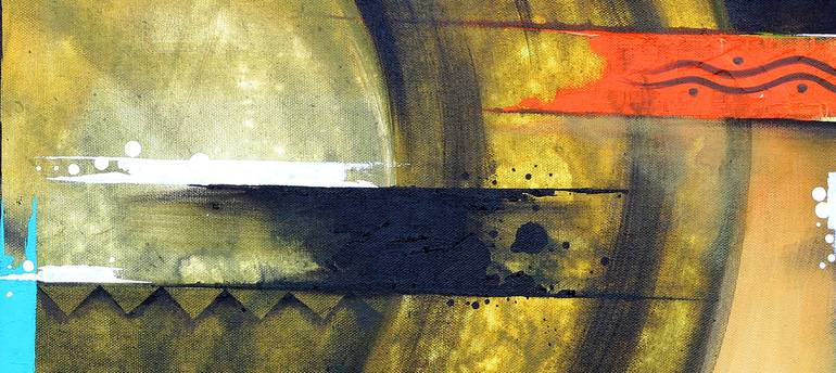 Original Abstract Expressionism Abstract Painting by Lakshman Kabadi