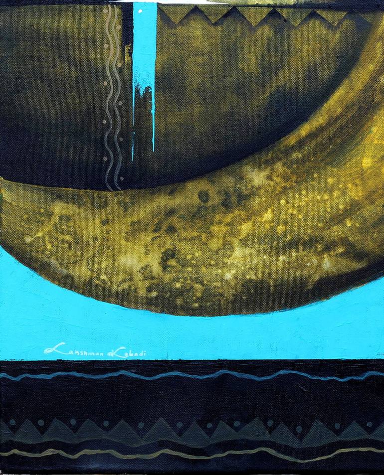 Original Abstract Expressionism Abstract Painting by Lakshman Kabadi