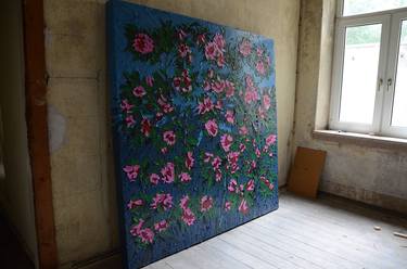 Original Abstract Expressionism Floral Paintings by Glenn West