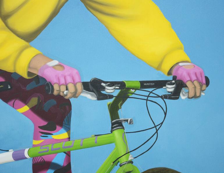 Original Figurative Bicycle Painting by André Schulze