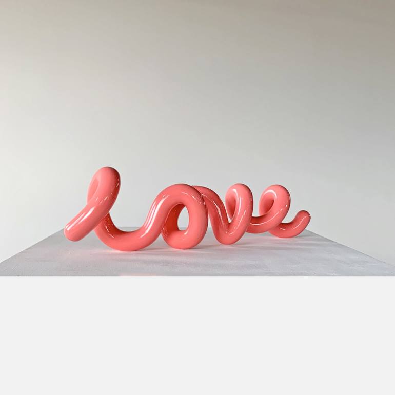 Original Minimalism Love Sculpture by Yoni Alter