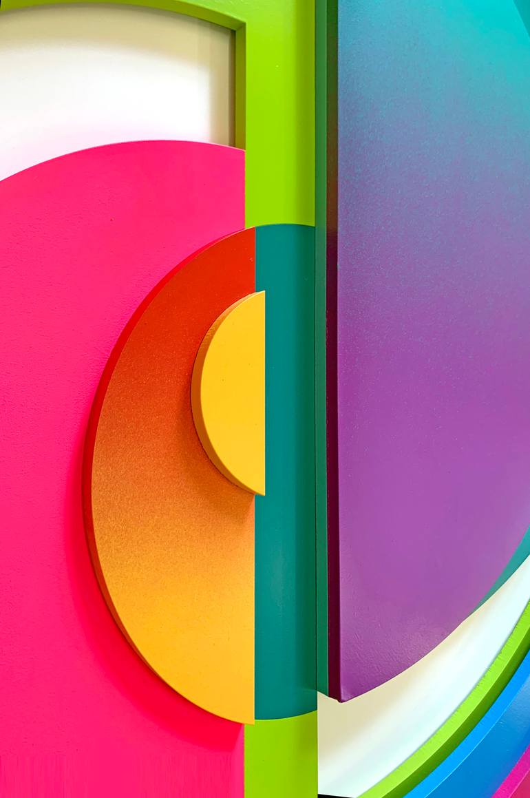 Original Geometric Abstract Sculpture by Yoni Alter