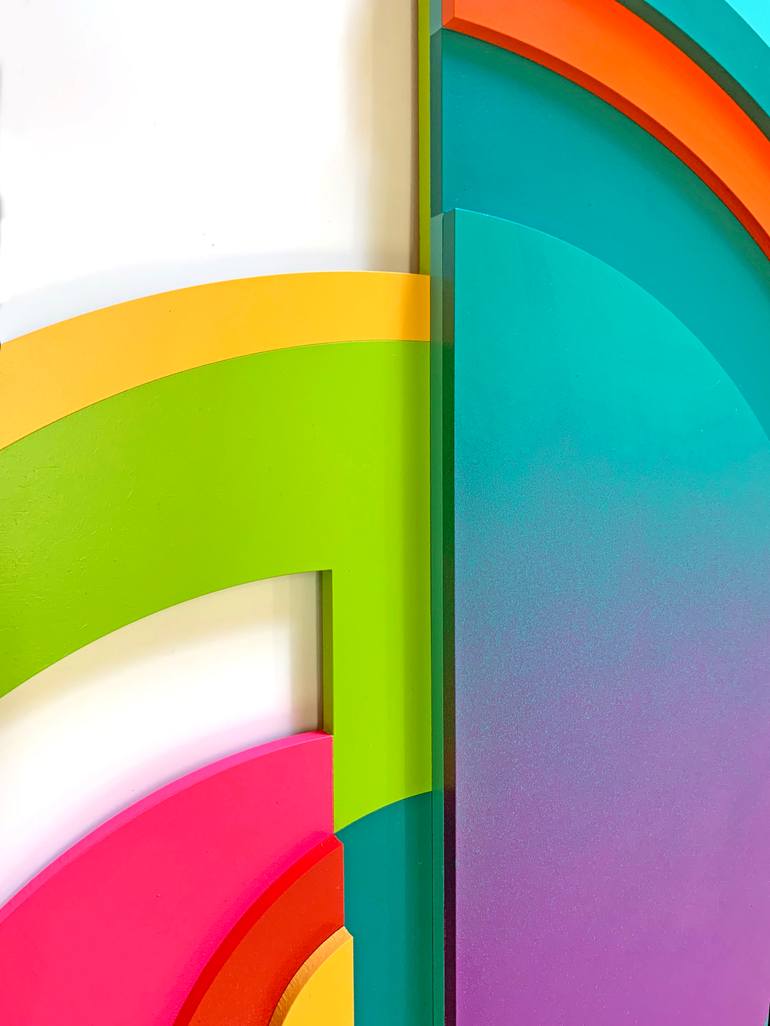 Original Geometric Abstract Sculpture by Yoni Alter
