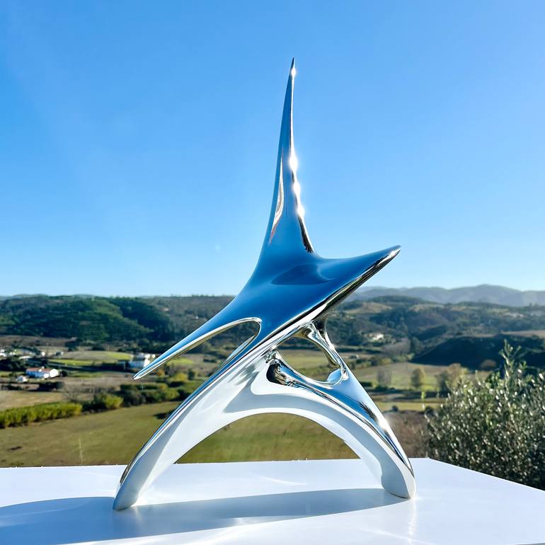 Original Abstract Science/Technology Sculpture by Yoni Alter