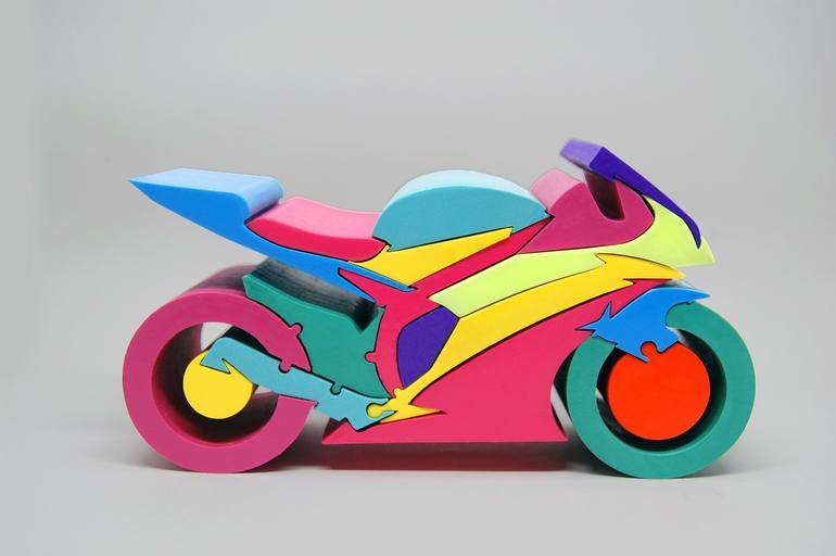 Original Abstract Bike Sculpture by Yoni Alter